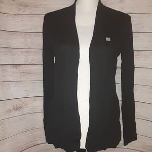 Loft Outlet Pointelle Cuff Open Cardigan